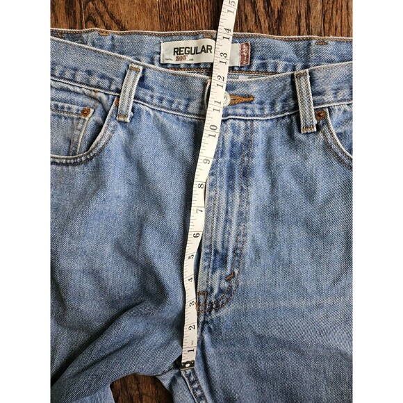 Levi's 505 Jeans Men's 38X32 Regular Fit Straight Leg Med/light Wash #005054891 - Picture 6 of 11
